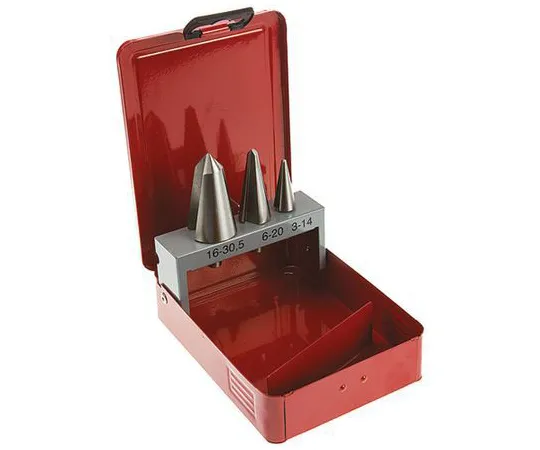 63-6593-29 RS PRO 3 Piece Metal Cone Cutter Set, 3mm to 30mm 221-557