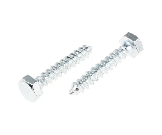 63-6732-84 RS PRO Hex Coach Screw, Steel Bright Zinc Plated, 8mm x 45mm 824-957