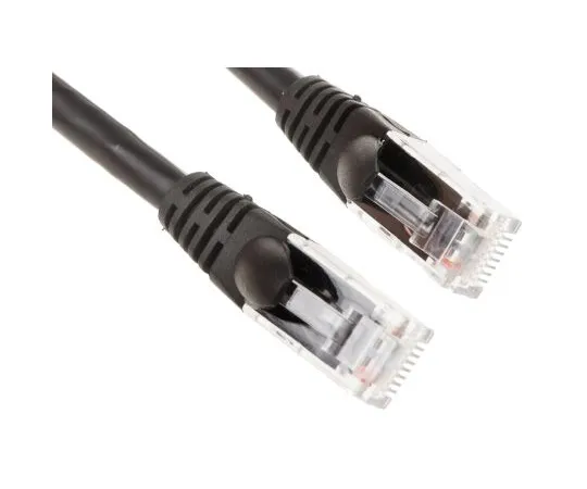 63-6704-25 RS PRO Black Cat6 Cable, U/UTP, Male RJ45/Male RJ45, Terminated, 500mm 557-367