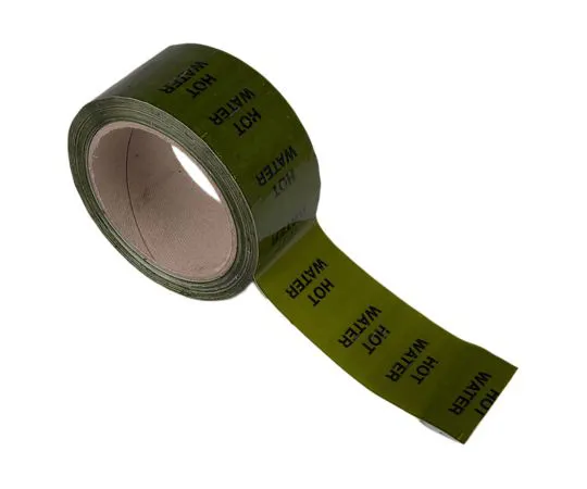 63-6719-97 RS PRO Green PP, Vinyl Pipe Marking Tape, text Hot Water, Dim. W 50mm x L 33m 711-362