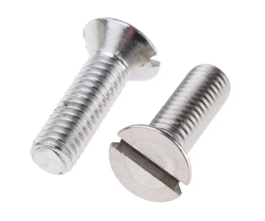 63-6695-57 RS PRO, M6 Countersunk Head, 20mm Stainless Steel Slot A2 304 Plain 527-325