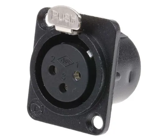 63-6653-92 RS PRO Panel Mount XLR Connector, Female, 3 Way 457-942