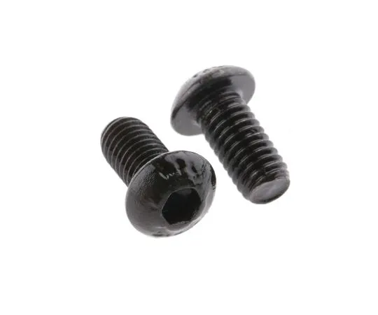 63-6612-74 RS PRO M6 x 12mm Hex Socket Button Screw Black, Self-Colour Steel 281-293