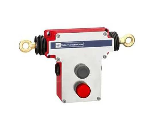 63-7019-46 XY2CE Grab Wire Switch With E-Stop, 2 x 35 → 2 x 100m, 2NC, 2NO XY2CEDA196H7