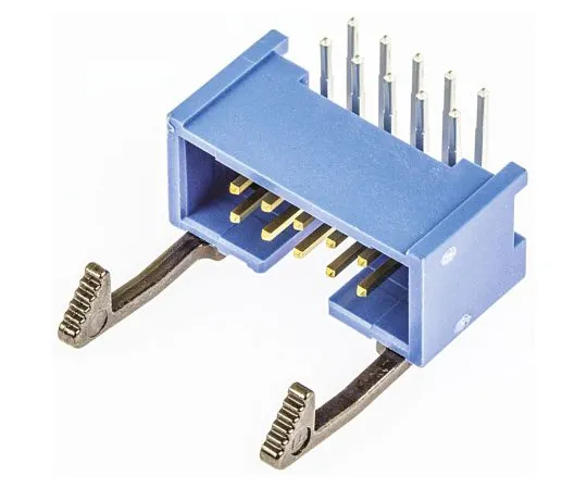 63-6654-74 Header-amplifier latch for board connection 10 pole 2.54 mm 2 row right angle 2-1761607-3