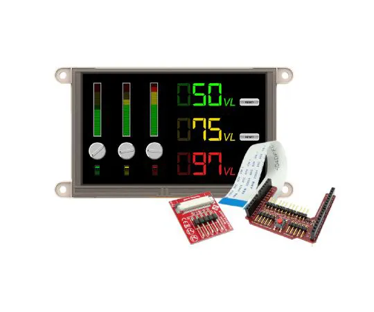 63-6990-63 4D Systems gen4-uLCD-50DT-AR TFT LCD Colour Display / Touch Screen, 5in, 800 x 480pixels gen4-uLCD-50DT-AR
