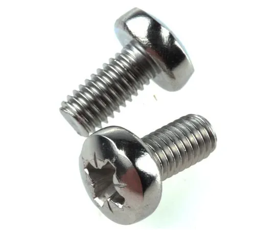 63-6696-44 RS PRO, M6 Pan Head, 12mm Stainless Steel Pozidriv A2 304 Plain 528-902