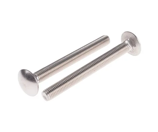 63-6833-74 Plain Stainless Steel Coach Bolt, M10 x 100mm 122-4442