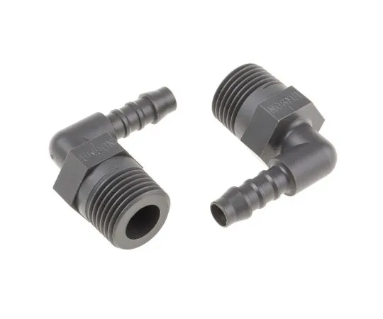 63-6729-41 Elbow Male Hose Coupling 1/2in, 1/2 in BSP Male, Nylon 795-275