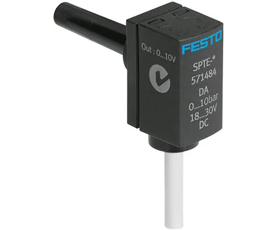 63-6998-46 Festo Pressure Switch, Push In 6 mm 0bar to 10 bar SPTE-P10R-S6-V-2.5K