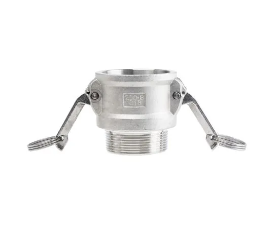 63-6616-58 Straight Male Hose Coupling 2in Part B Cam & Groove Coupler, 2 in R Male, Stainless Steel 307-207