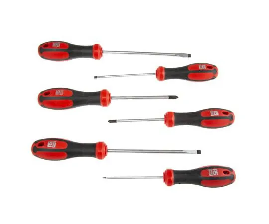 63-6979-24 RS Pro Standard Phillips, Slotted Screwdriver Set 6 Piece 125-3101