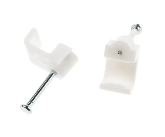 63-6599-71 RS PRO Cable Clip White Nail PE Rectangular Cable Clip 233-578