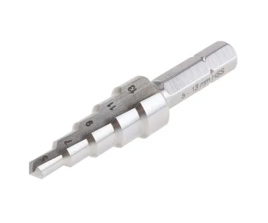 63-6643-36 RS PRO HSS Step Drill Bit 5mm x 13mm 423-860