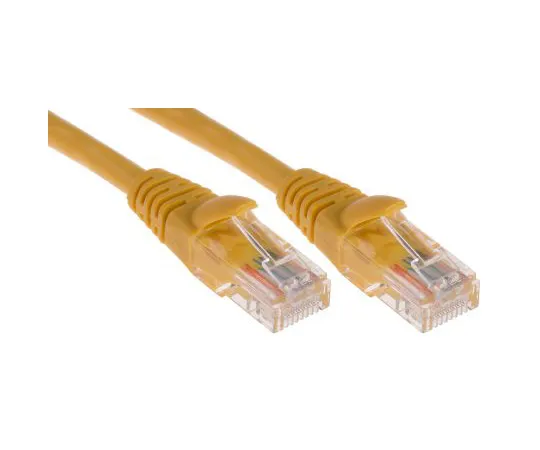 63-6702-92 RS PRO Yellow PVC Cat5e Cable U/UTP, 10m Male RJ45/Male RJ45 Terminated 556-528