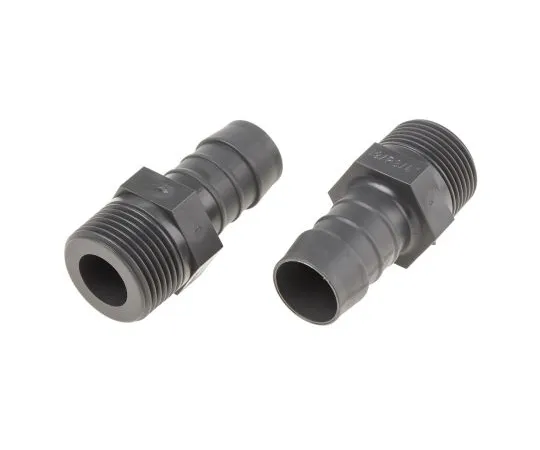 63-6729-36 Straight Male Hose Coupling 3/4in, 3/4 in BSP Male, Nylon 795-219