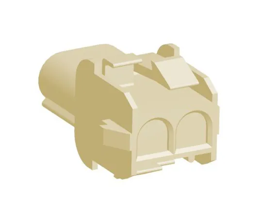 63-6966-62 Connector housing scalpel 2 poles 1 row 6.35 mm Maiten lock 1-1703062-2
