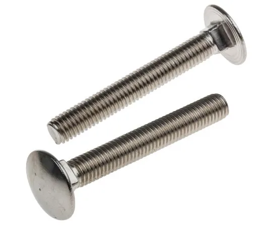 63-6833-62 Plain Stainless Steel Coach Bolt, M8 x 60mm 122-4430