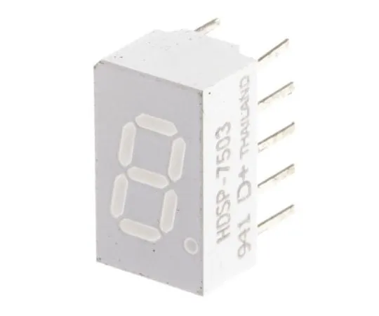 63-7352-42 HDSP-7503-CD000 Broadcom 7-Segment LED Display, CC Red 5.4 mcd RH DP 7.6mm HDSP-7503-CD000