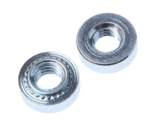 63-6733-55 RS PRO Clear Passivated, Zinc Steel Clinch Nut, M4 827-625