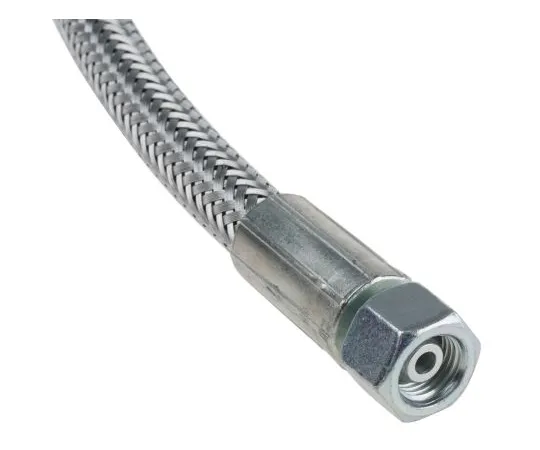 63-6763-17 500mm Galvanized Steel Wire Hydraulic Hose Assembly, 190bar Max Pressure 110-2243