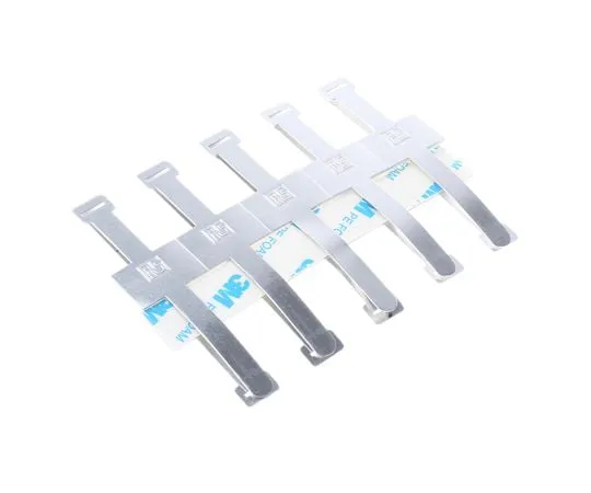 63-6664-76 RS PRO Cable Clip Natural Self Adhesive Aluminium Buckle Clip, 19.3mm Max. Bundle 475-158