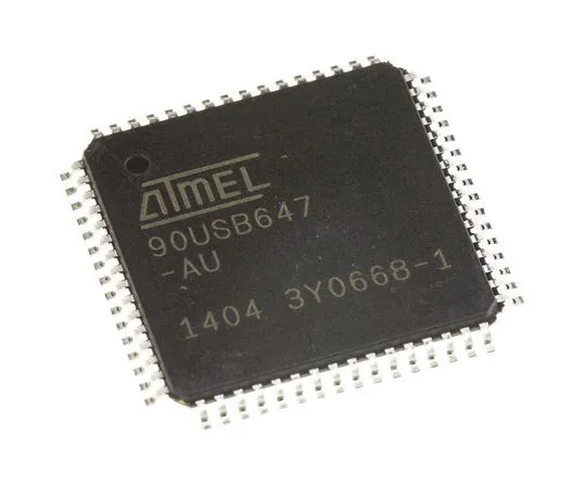 63-7014-46 Microchip, 8bit AVR Microcontroller, 16MHz, 64 kB Flash, 64-Pin TQFP AT90USB647-AU