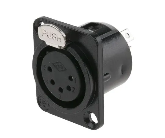 63-6653-91 RS PRO Panel Mount XLR Connector, Female, 5 Way 457-932