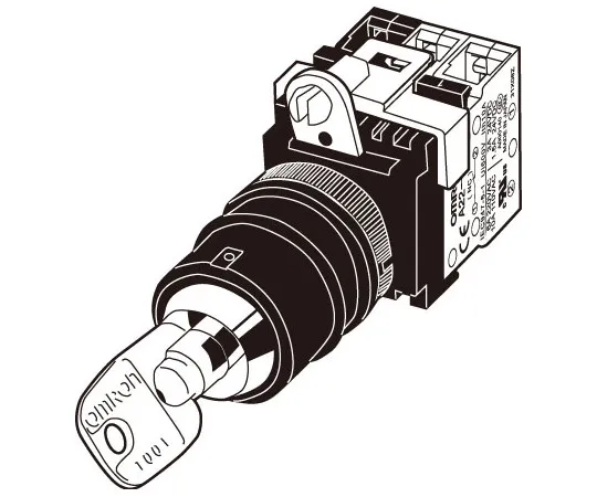62-4620-65　Safety Key Selector Switch A 22 TK -2 RR　A22TK-2RR-01-K03