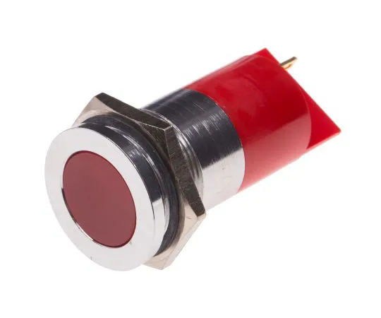 63-6582-20 RS PRO Red Indicator, 12 V, 22mm Mounting Hole Size, Solder Tab Termination 204-849