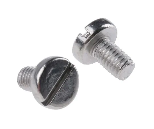 63-6576-01 RS PRO, M5 Pan Head, 8mm Stainless Steel Slot A4 316 189-434