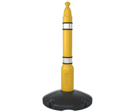 63-7003-23 Skipper Yellow Free Standing Barrier, 1m x 500mm. Post01-Y