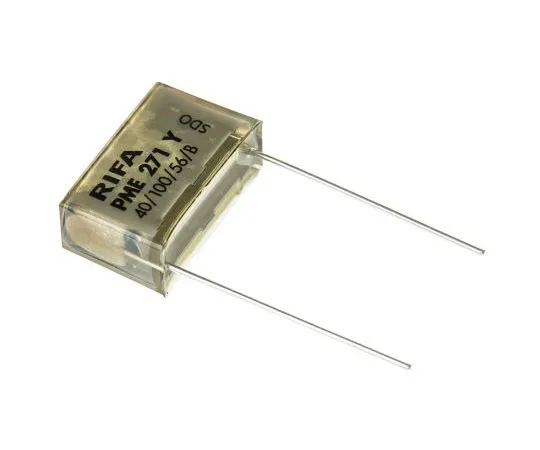 63-7352-69 KEMET Paper Capacitor 47nF 250V ac ±20% Tolerance PME271 Through Hole +100°C PME271Y547MR30