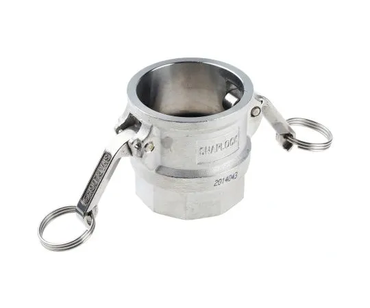 63-6616-64 Straight Male Hose Coupling 2in Part D Cam & Groove Coupler, 2 in G Female, Stainless Steel 307-263