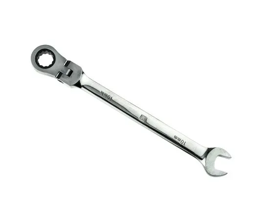 63-6671-95 RS PRO Metric 10 mm Chrome Combination Ratchet Spanner 487-220