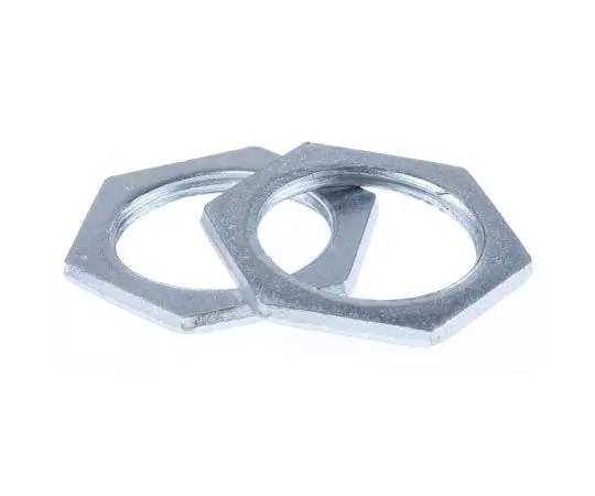 63-6713-57 RS PRO Silver Steel Cable Gland Locknut, M25 Thread 621-124