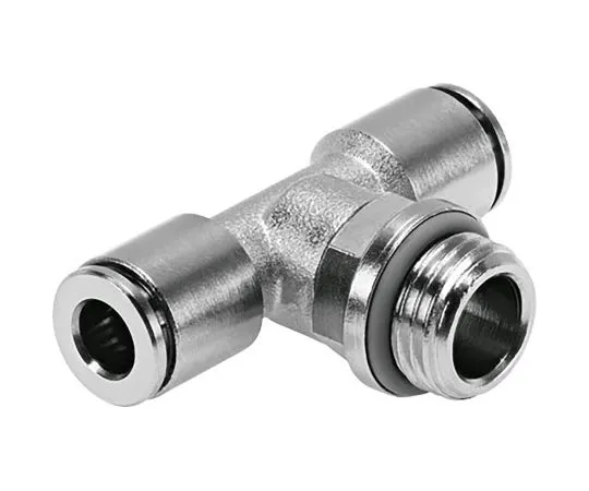 63-6998-63 Festo Pneumatic Tee Threaded-to-Tube Adapter, 12mm x 12mm, 20 bar NPQH-T-G12-Q12