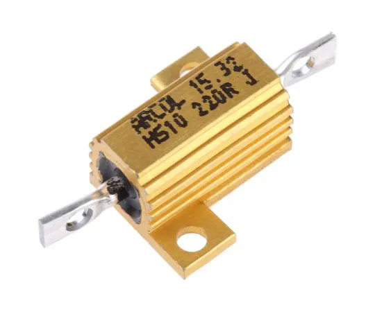 63-7349-15 Arcol HS10 Series Aluminium Ho***d Axial Wire Wound Panel Mount Resistor, 220Ω ±5% 10W HS10 220R J