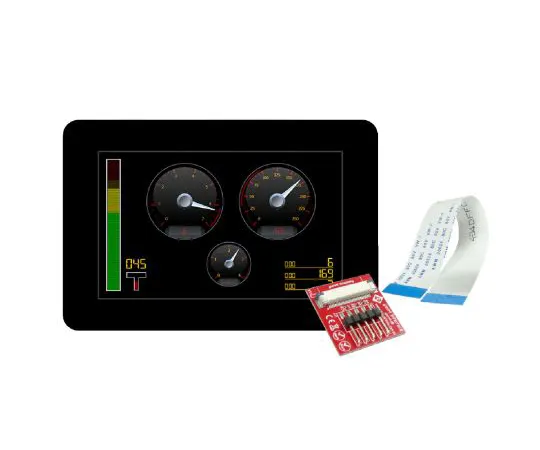 63-6990-49 4D Systems gen4-uLCD-50DCT-CLB TFT LCD Colour Display / Touch Screen, 5in, 800 x 480pixels gen4-uLCD-50DCT-CLB