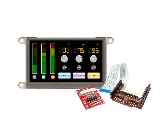 63-6990-61 4D Systems gen4-uLCD-43DT-AR TFT LCD Colour Display / Touch Screen, 4.3in, 480 x 272pixels gen4-uLCD-43DT-AR