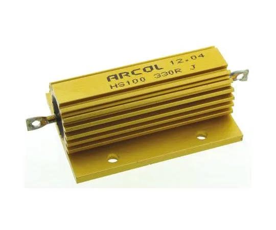 63-7347-41 Arcol HS100 Series Aluminium Ho***d Axial Wire Wound Panel Mount Resistor, 330Ω ±5% 100W HS100 330R J