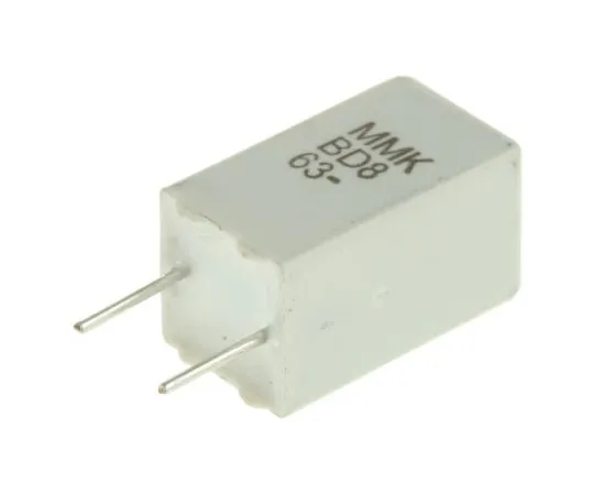 63-7351-72 KEMET 2.2μF Polyester Capacitor PET 40 V ac, 63 V dc ±10% MMK Series Through Hole MMK5225K63J06L4BULK