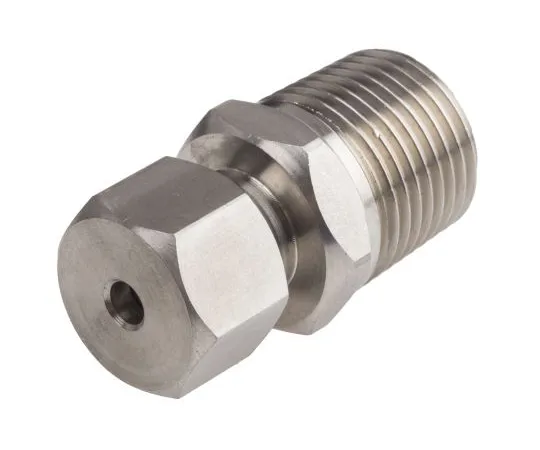 63-6613-59 RS PRO Thermocouple Compression Fitting for use with Thermocouple With 4.5mm Probe Diameter, 1/2 BSPT 286-787