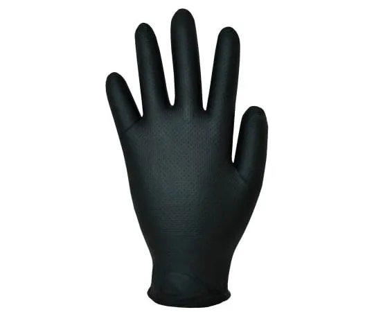 63-6986-50 BM Polyco Black Nitrile Gloves size 9 - L Powder-Free x 100 GL1003