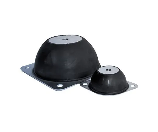 63-7006-94 RS PRO Round M6 Zinc Plated Steel Anti-Vibration Mount 9 Compression Load ,64mm dia. Natural Rubber +100°C 126-3904