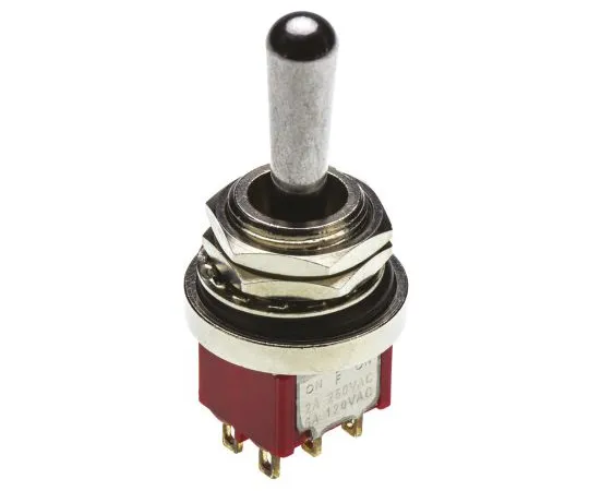 63-6629-23 RS PRO DPDT Toggle Switch, On-Off-On, Panel Mount 394-437