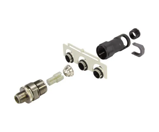 63-6767-91 Round Connectors M12 Series Contact Contacts: Male Four-Pole Female 21038821411