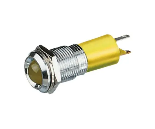 63-6585-57 RS PRO Yellow Indicator, 24 → 36 V dc, 14mm Mounting Hole Size, Tab Termination 209-096
