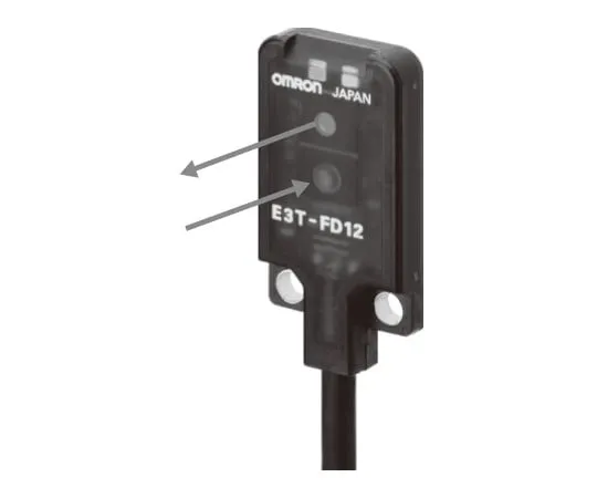 62-4610-96 Photoelectric switch with built-in amplifier (Ultra-compact and thin) E3T (diff*** reflection type) (M3 mounting type) E3T-FD12M 2M