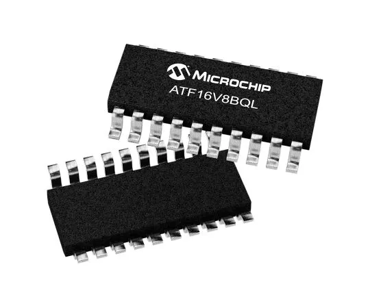 63-7014-75 Microchip Technology ATF16V8BQL-15XU, SPLD Simple Programmable Logic Device ATF16V8B 150 Gates, 8 Macro Cells, 8 I/O, ATF16V8BQL-15XU